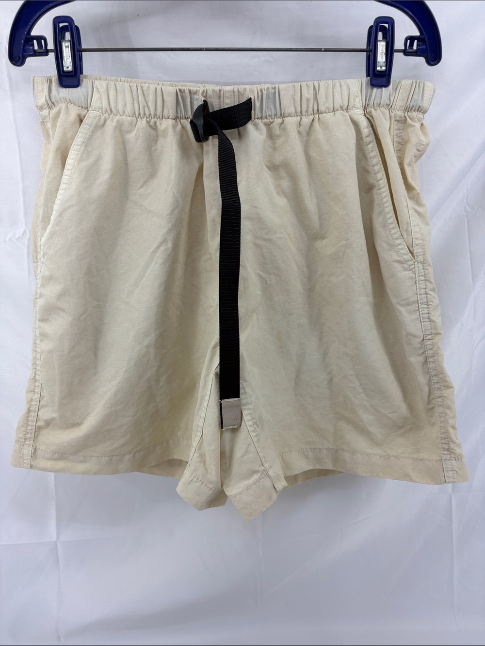 Gramicci Mens Nylon Active Hiking Shorts in Milk Tea, Cream, sz M